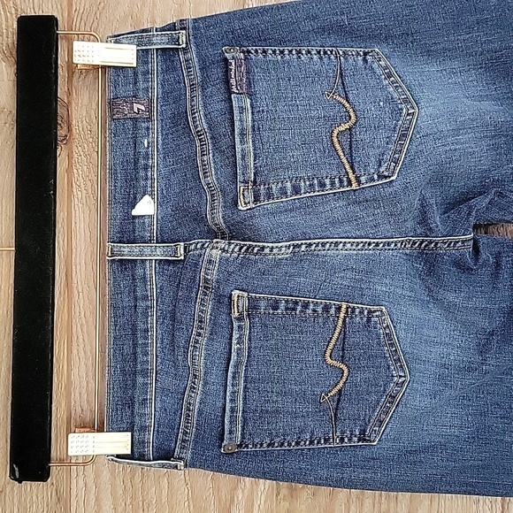 7 For All Mankind Size 25 Gwenevere Dark Wash Skinny Jeans - Picture 6 of 12